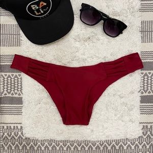 Cheeky Red Bathing Suit Bottoms - M